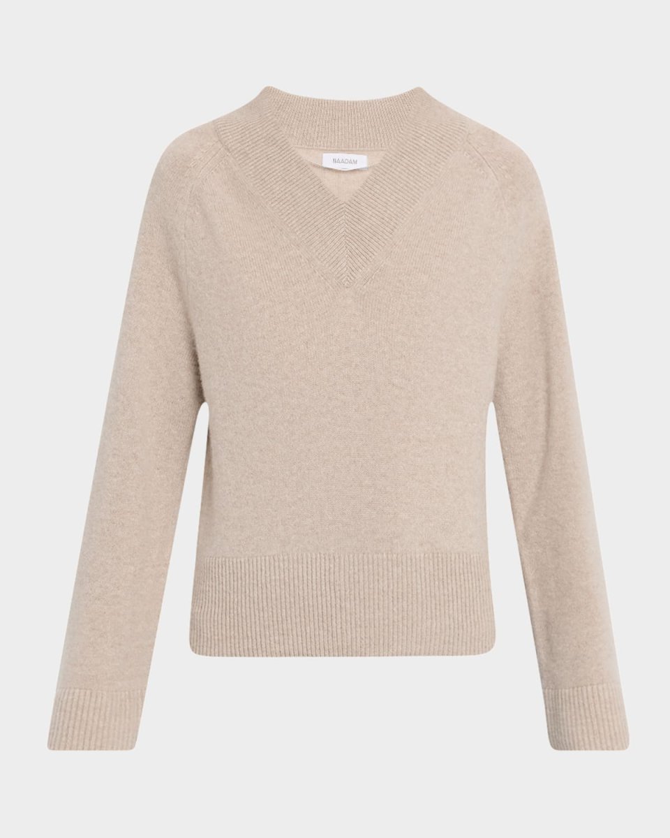 Premium Cashmere V-Neck Sweat